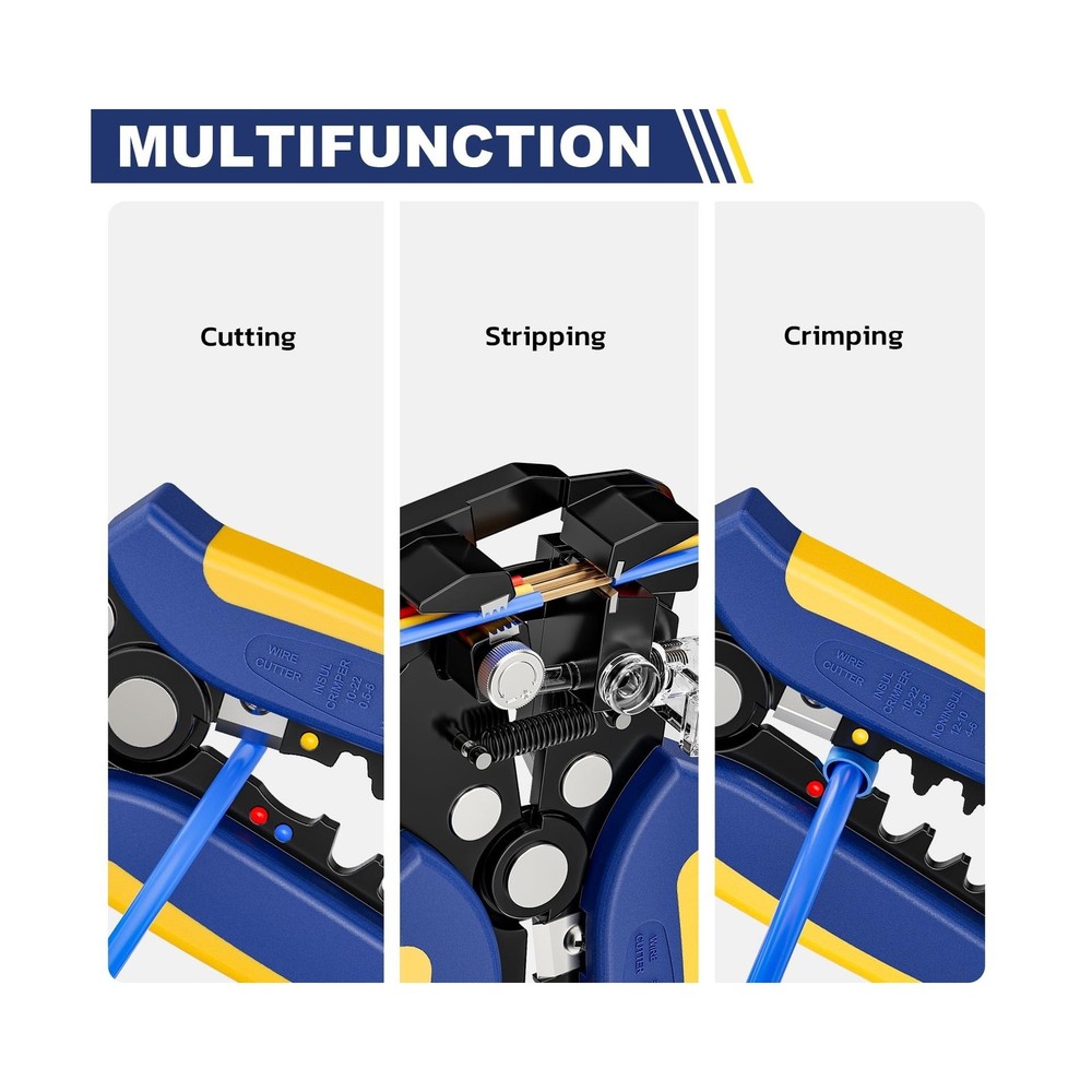 haisstronica 201PCS Wire Stripper Kit - Automatic Wire Stripping Tool for AWG...