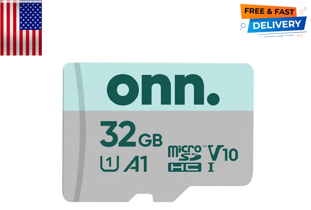 onn 32GB Class 10 U1 MicroSDHC Flash Memory Card