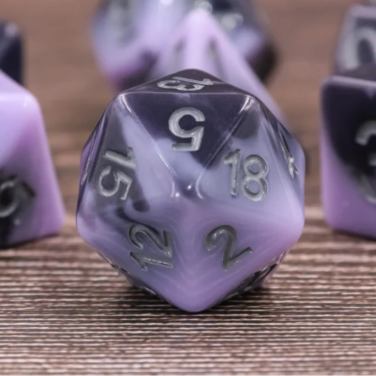 Nightfall Dice Set | Poly RPG DnD Dungeons Dragons AD&D Pathfinder d20