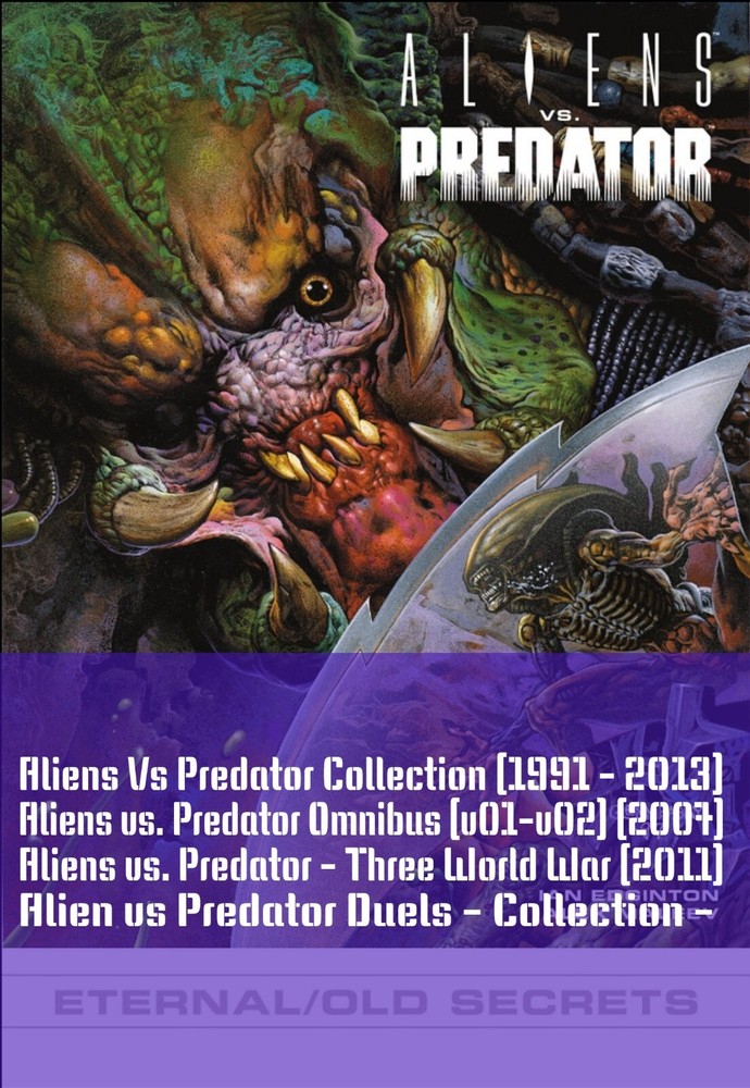 4 DVDROMS Alien, Predator, Terminator, Aliens vs Predator comics