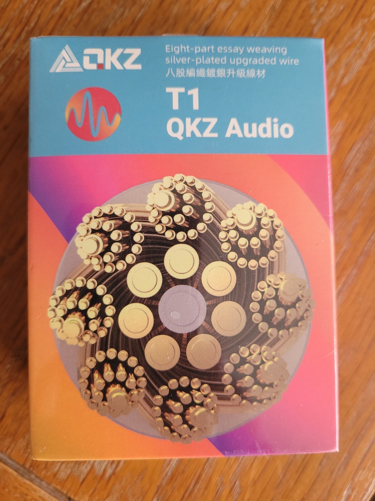 QKZ T1 8 Core TC Silver Plated Hifi Earphone Cable 3.5mm! FAST FREE USA SHIP!