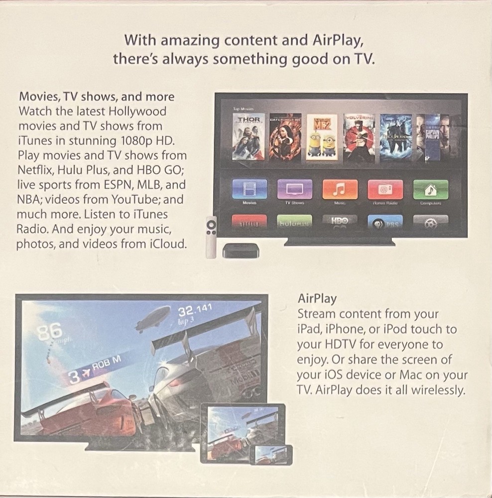 Apple TV, Complete, & Works Great (3rd Generation)