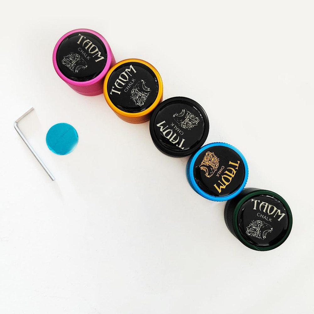 TAOM Pool Chalk Holder round Shaped Practical Tool Billiards Accessories Magneti