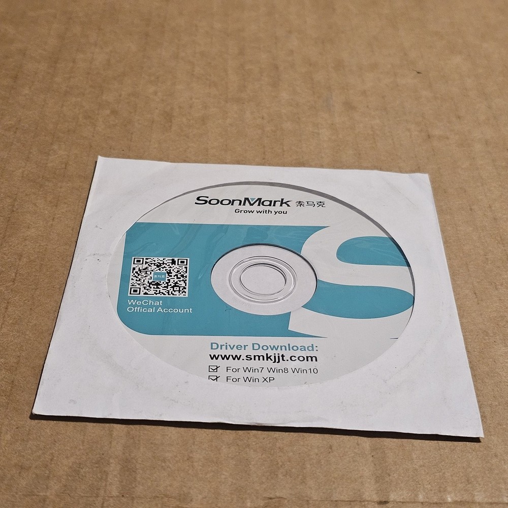 SoonMark PC USB Driver Installation CD Win7 Win8 Win10 XP Mac