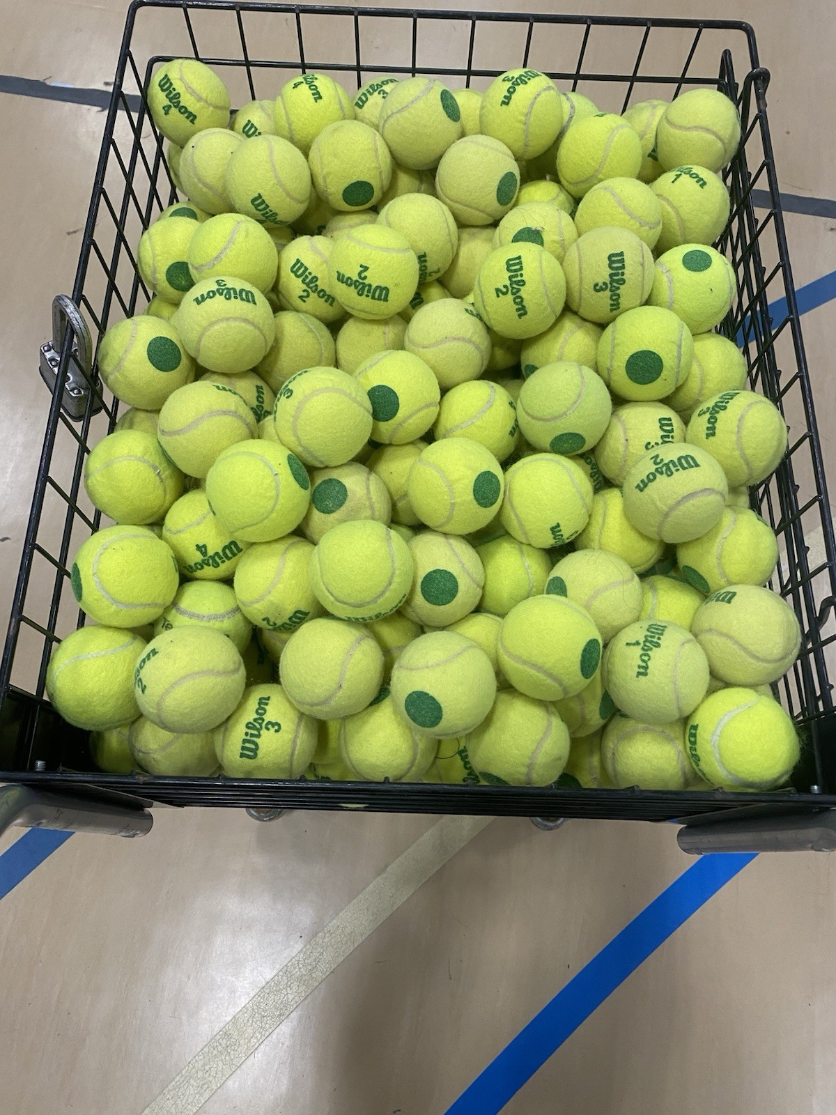 50 Wilson GREEN DOT Tennis Balls EXCELLENT  A QUALITY SEE OTHER LISTED No P Rico