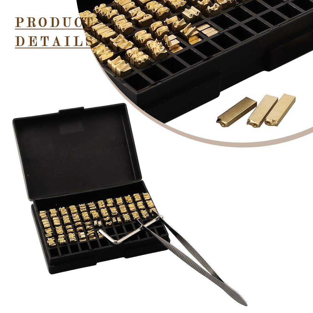 Coding Machine Printing Font Copper Character Printing Accessories Typography