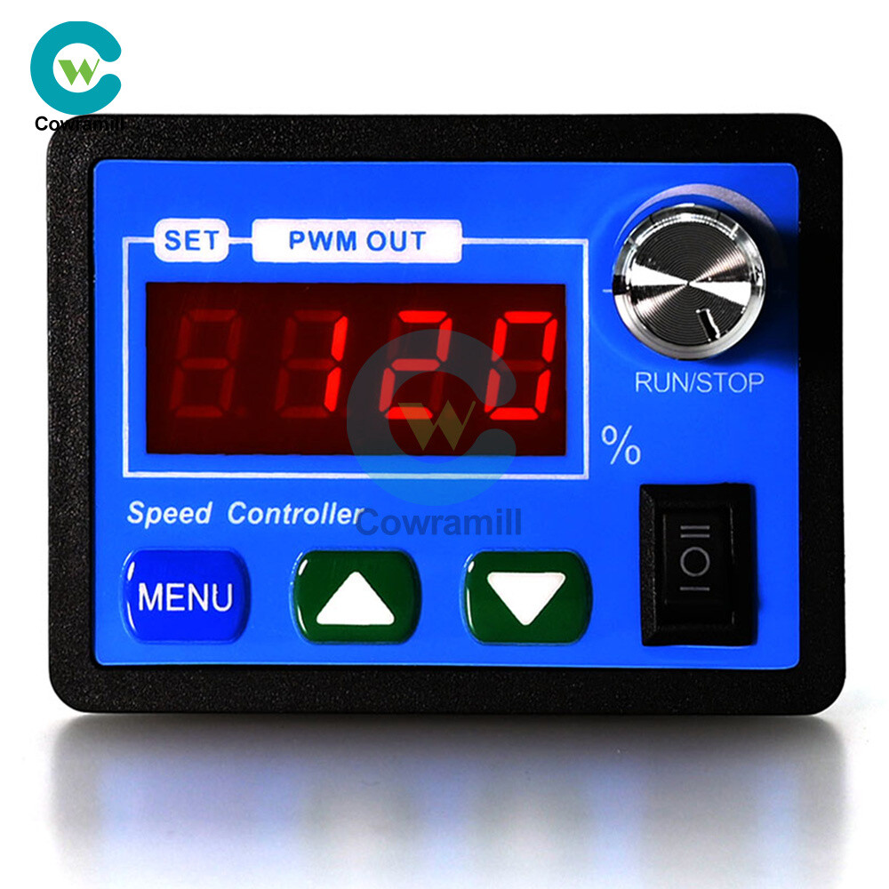DC6-55V 20A DC Motor Speed Controller with Forward & Reverse Soft Start & Stop