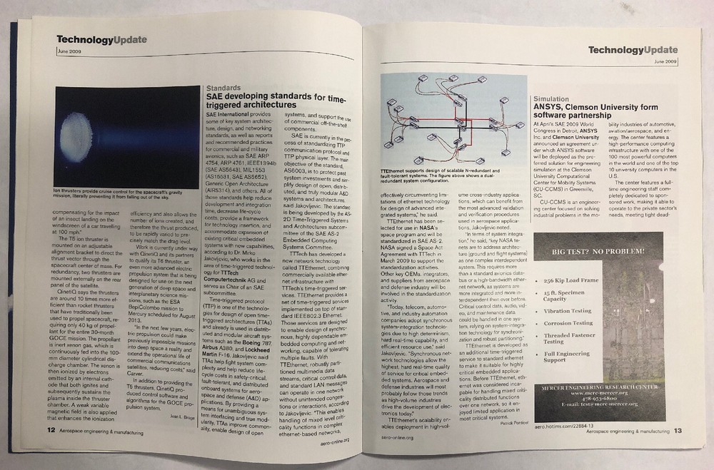 Two 2009 Issues Of Aerospace Engineering and Manufacturing Magazines