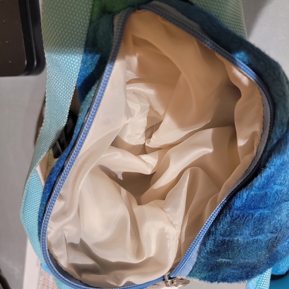 Blue Plush Dinosaur T-Rex Backpack