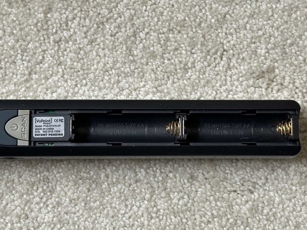 VuPoint Solutions Magic Wand PDS-ST415-VP Handheld Scanner - Barely Used