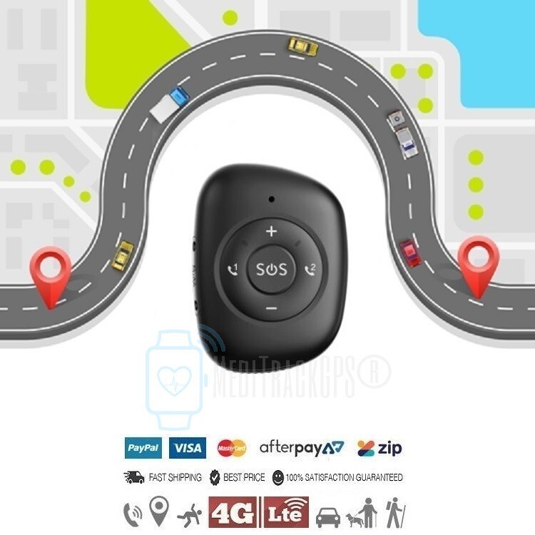 MediTrackGPS® 4G GPS Tracker Personal Elderly Child Tracking Device Pendant MT50