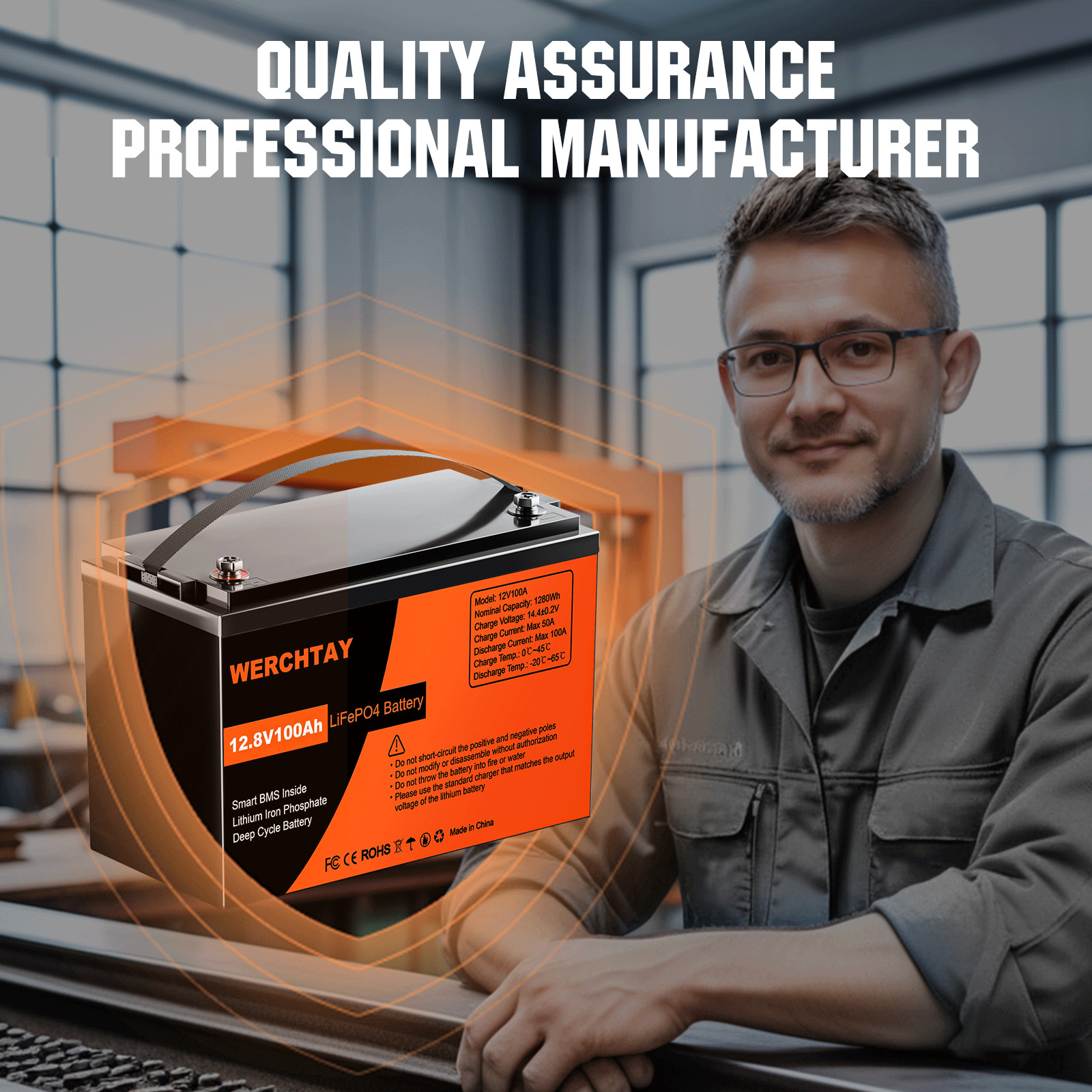 12V 100Ah LiFePO4 Lithium Battery 15000+ Deep Cycle For RV Marine Solar Off-grid