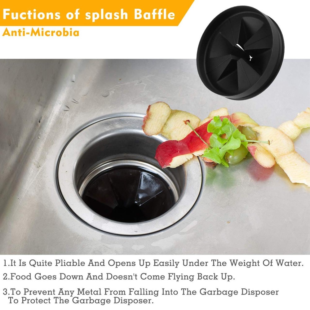Sink Baffle, Replacement for Evolution, Garbage Disposal Splash Guards,Quite ...