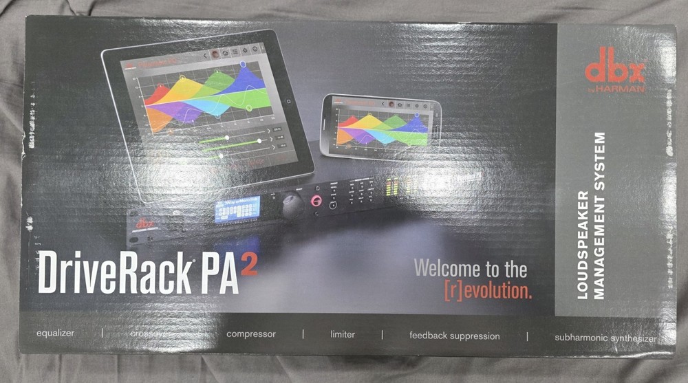 "GENUINE" DBX DriveRack PA2 Two-Input Six-Output Complete Loudspeaker  Processor