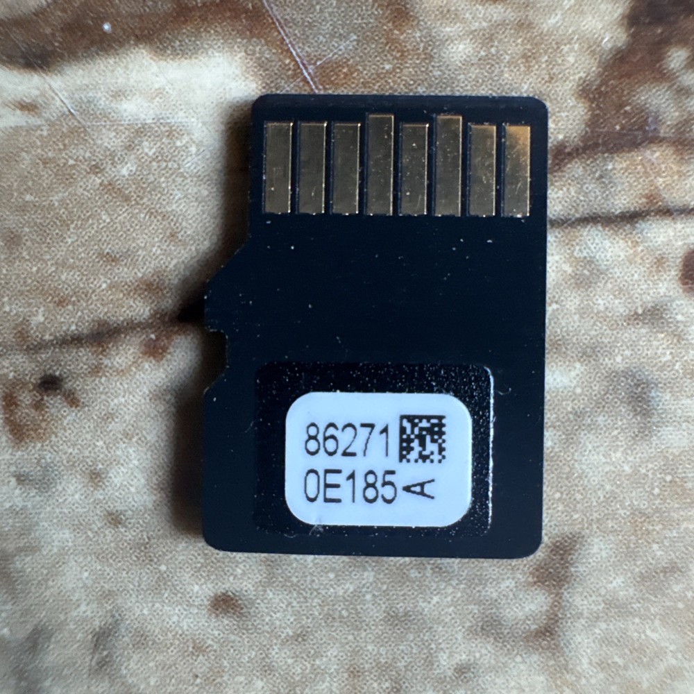 TOYOTA NAVIGATION MICRO SD CARD 86271-0E185 OEM