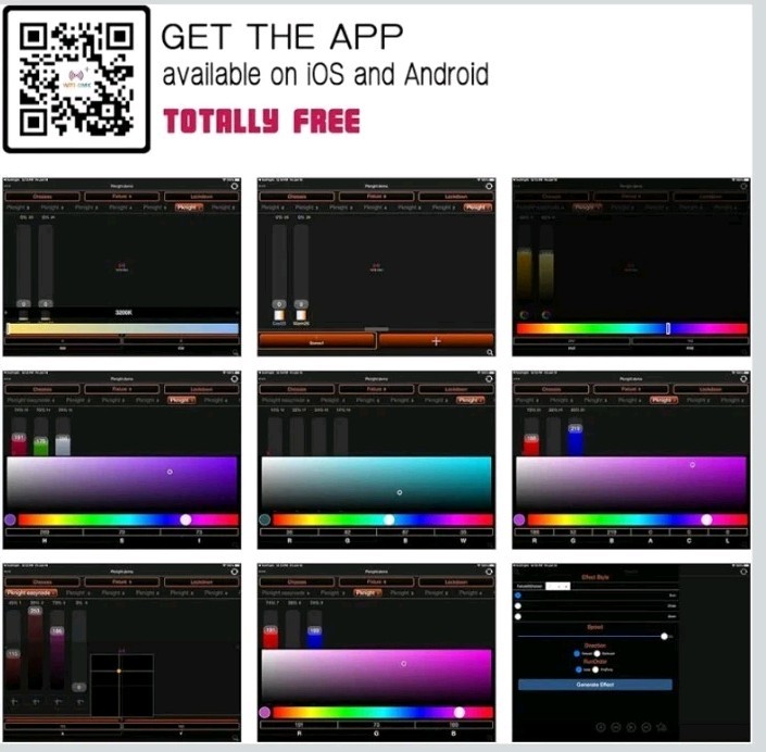 2.4G Wireless DMX Controller,Compact Transceiver w/ Wi-Fi/Bluetooth Connectivity