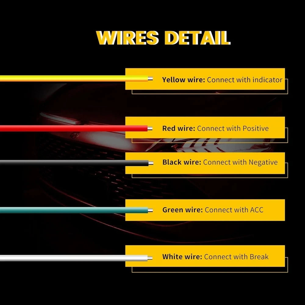 E-Bright LED Brake Light Strip Light Third Brake 5 Function Sequential Turn Sign