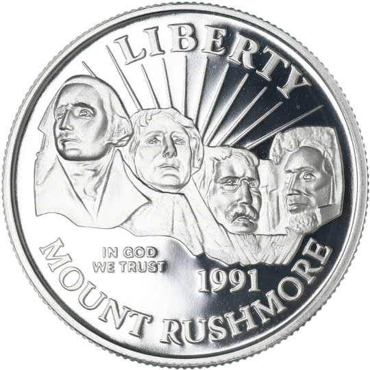 1991 S Mount Rushmore Commemorative Clad Half Dollar Gem Proof BU