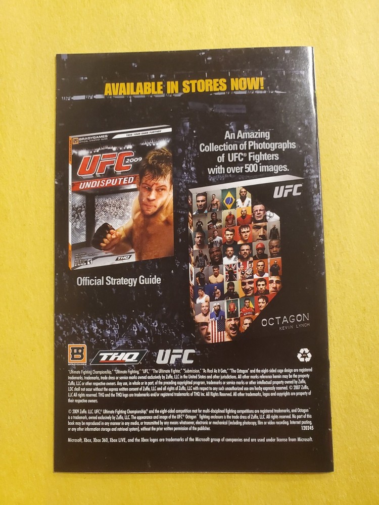 UFC 2009 - XBOX 360 - INSTRUCTION MANUAL ONLY