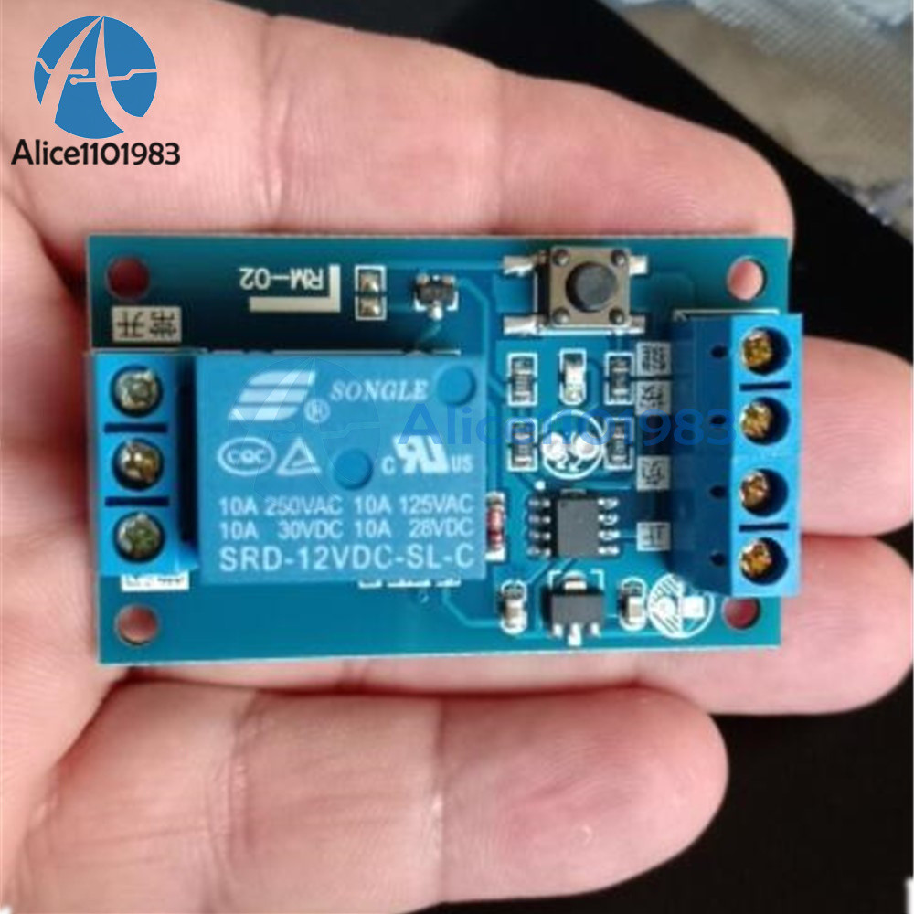 12V Bistable Bond Relay Car Stop Start Self-Locking Modification Switch Module