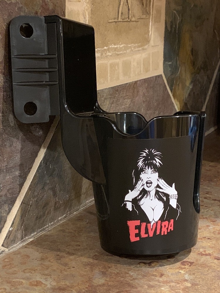 ELVIRA Pinball Machine Drinking Beverage Cup Holder SCARED STIFF Mod!