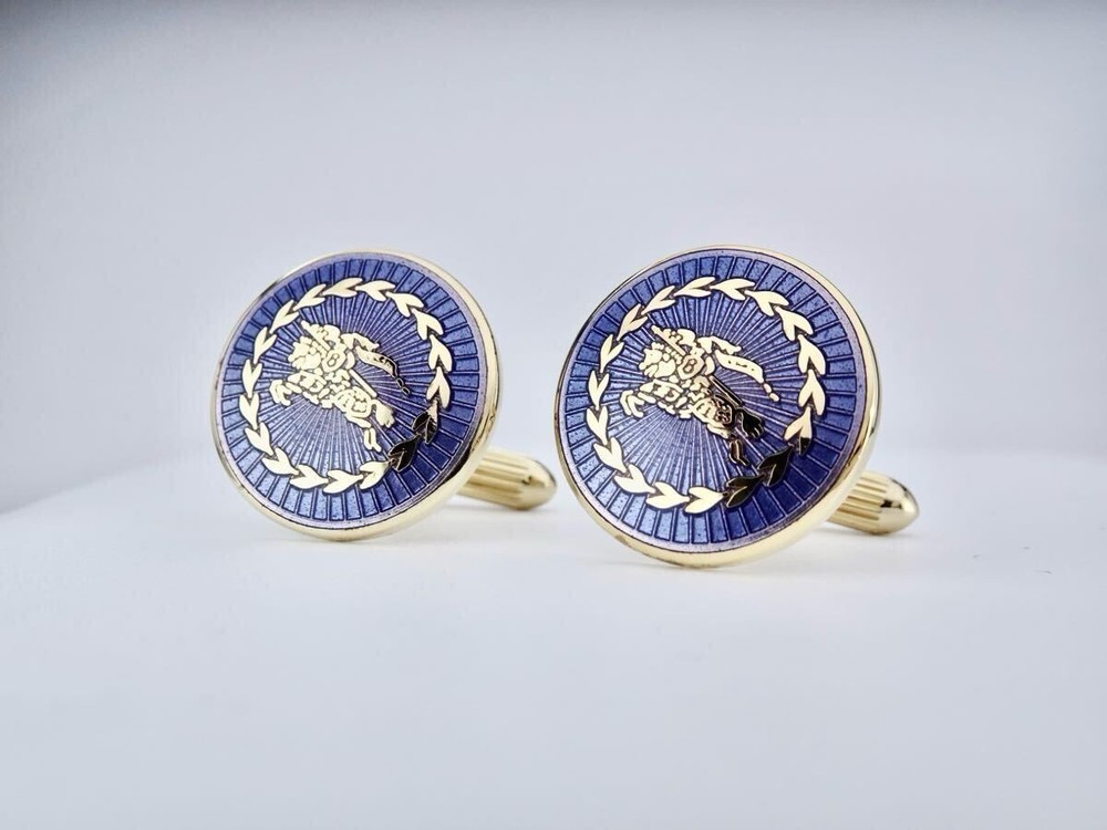 Burberry Purple Oval Cufflinks 7-7-414