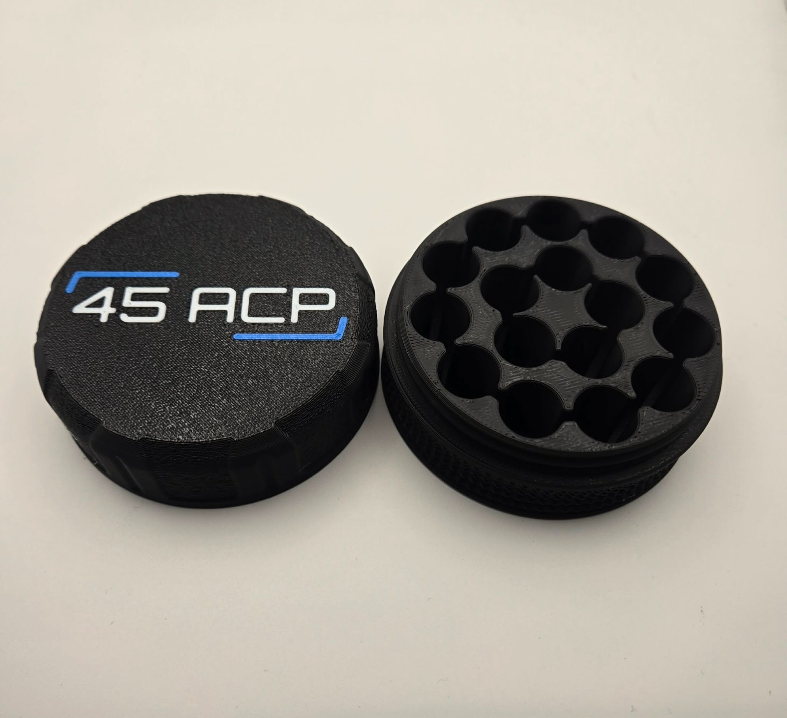 .45 ACP Ammo Puck – Holds 16 Rounds, 1.5" x 2.75" Compact Holder
