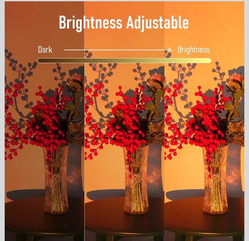 Sunset Lamp Projector with APP & Button Control,360° Magnetic Adjustable Head...