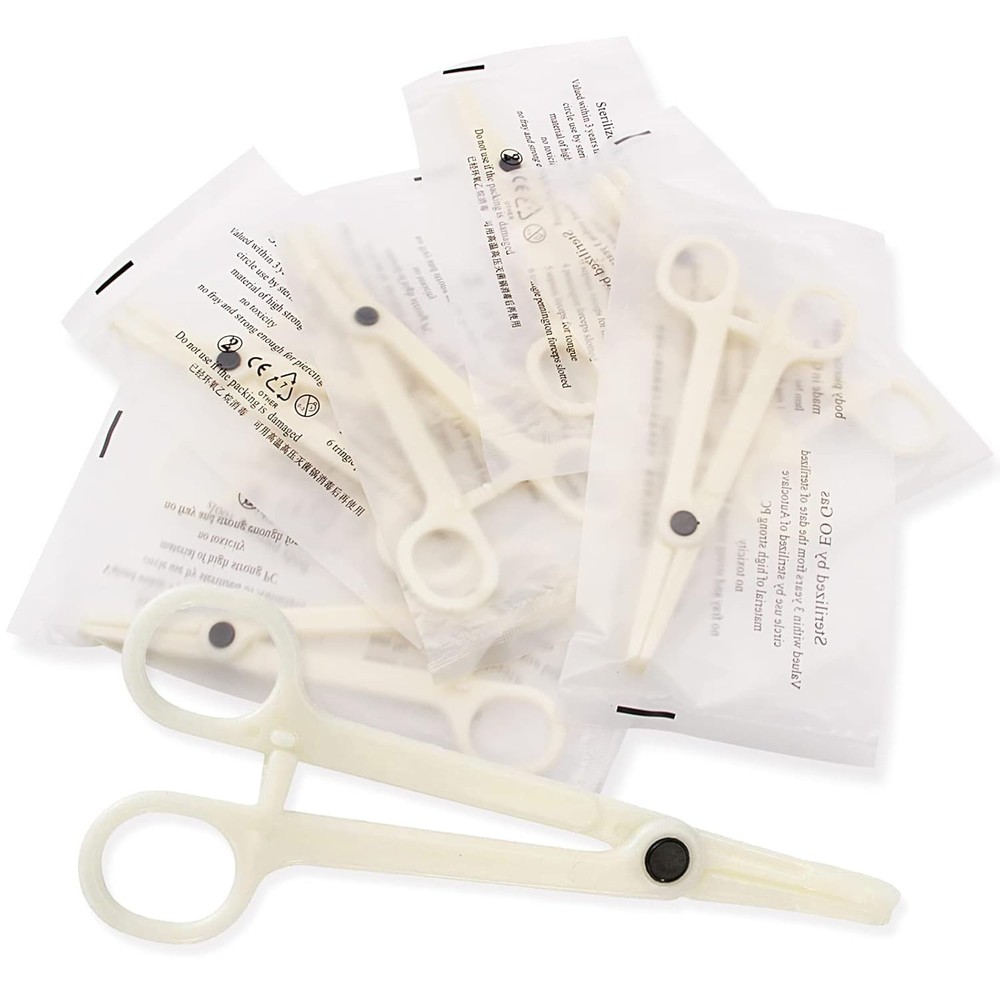 Disposable Piercing Clamps - Combofix 10Pcs Forceps Type2