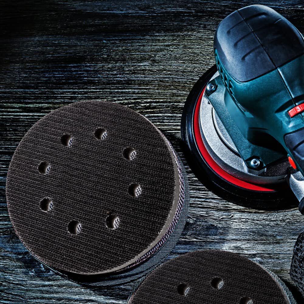 Soft Interface Pads 6Inch 8 Holes Hook Loop Sponge Cushion Buffer Backing Pad