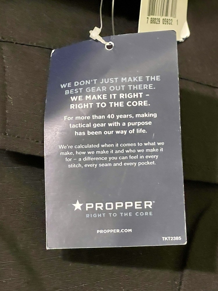 Propper BDU Trouser Button Fly , BLACK | NEW | LARGE REGULAR. Fast Shipping!!