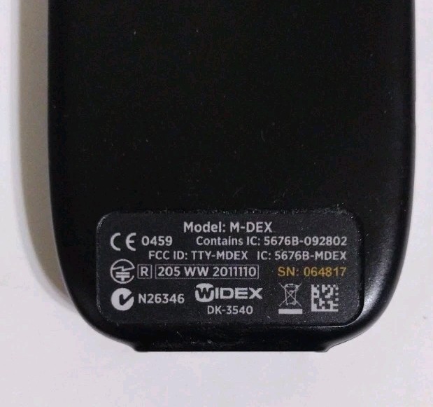 Widex M-DEX Remote Control Bluetooth Hearing Aid Mobile Phone Accessory TESTED