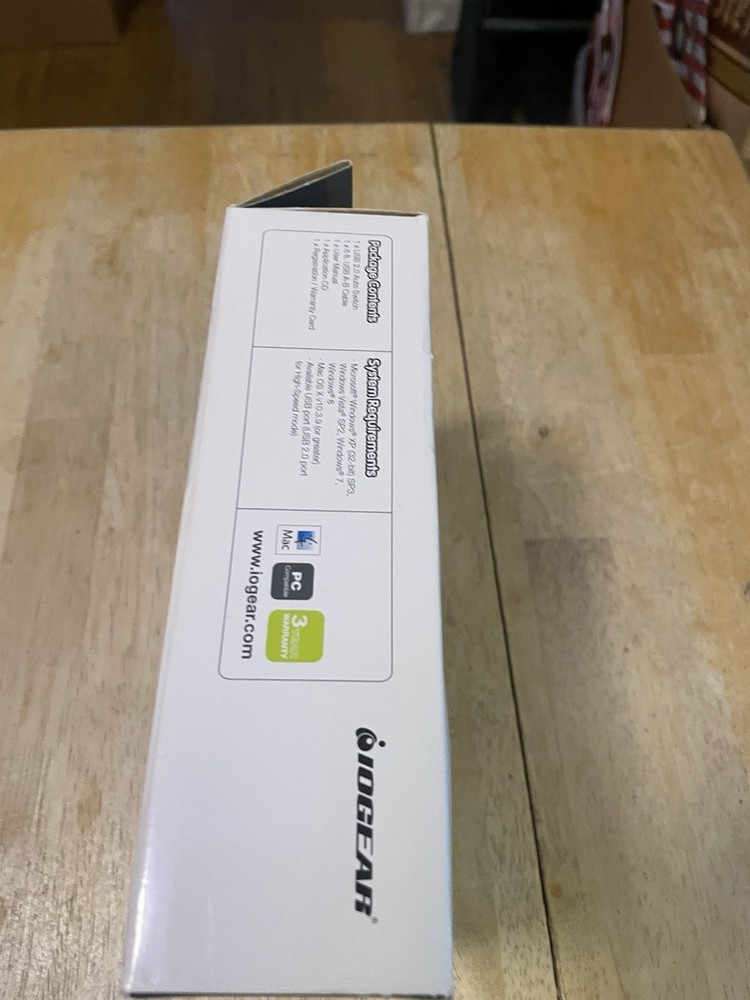 IOGEAR 4-Port USB 2.0 Peripheral Sharing Switch For Automatic Printer GUB431 NEW