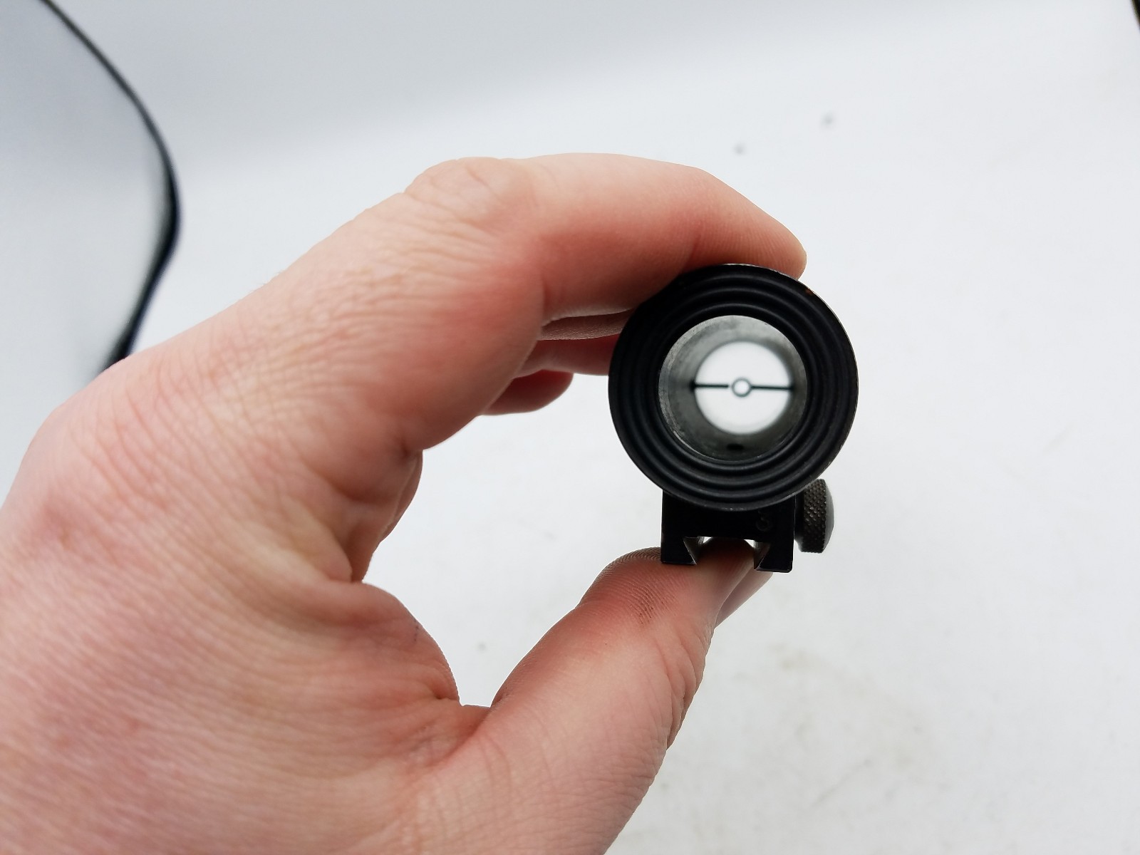 Vintage 1950's AL FREELAND Front Long 100 YD. Tube Globe Sight, F3 w/Peep Insert