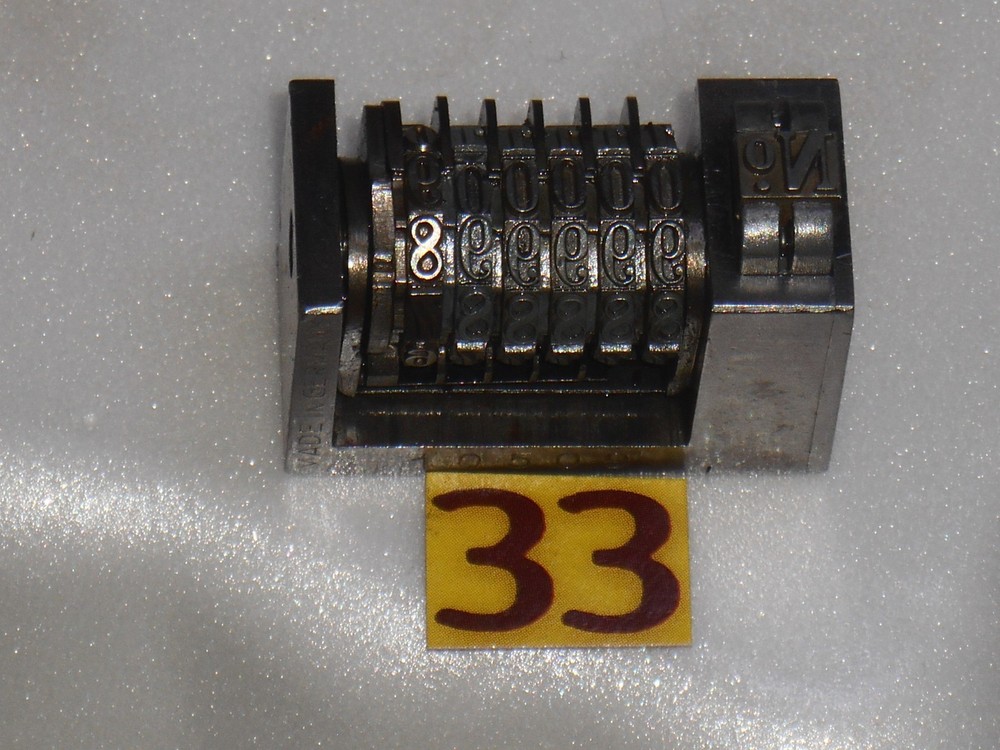 AMOS | letterpress Reverse numbering machine | 33