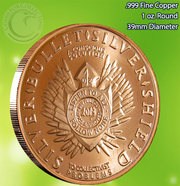 "2013 Enemy Unknown" 1oz .999 Copper Round Limited & Rare