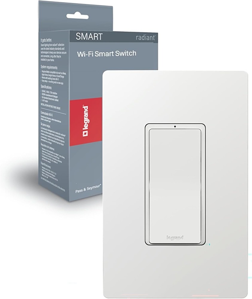 Legrand Wi-Fi Matter Smart Switch, Effortless Setup, Enhanced SmartCompatibility