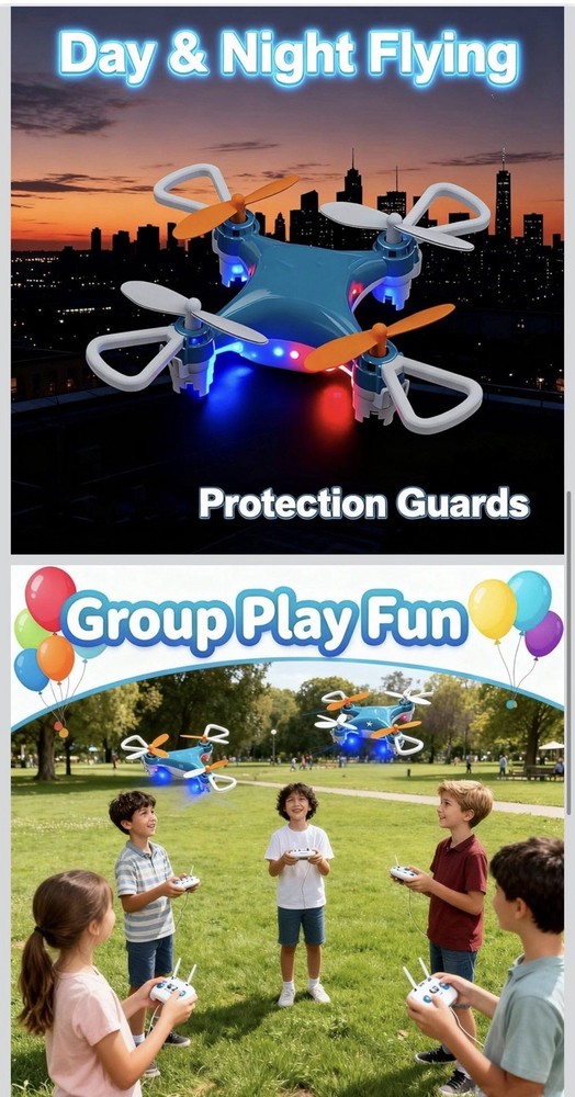 Mini Drone with Easy Stunt Flights & 360° Tricks - Perfect Beginner Friendly Fly