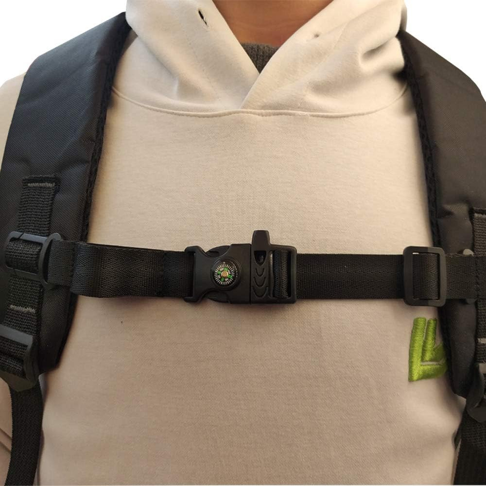 [2 Pack Backpack Chest Strap Heavy Duty Adjustable Backpack Sternum Strap Chest