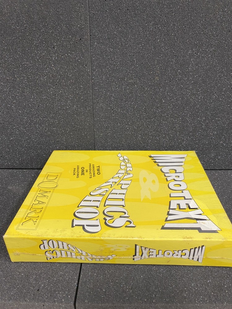 Microtext & Graphics Workshop for the Commodore Amiga 500 1000 2000 Computer NEW
