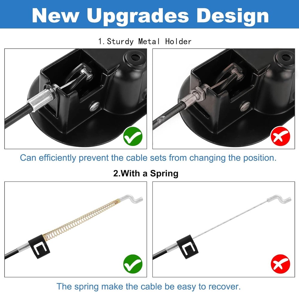 Universal Black Metal Recliner Replacement Parts Pull Handle for Sofa with Cable