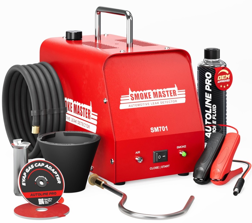 High Volume Smoke Machine for EVAP Leak Detection - Built-in Air Compressor Tool