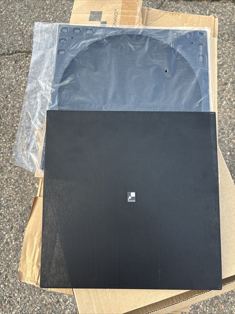 Sonance 45163 Square Adapter with Grille Pair Black missing one square adapter