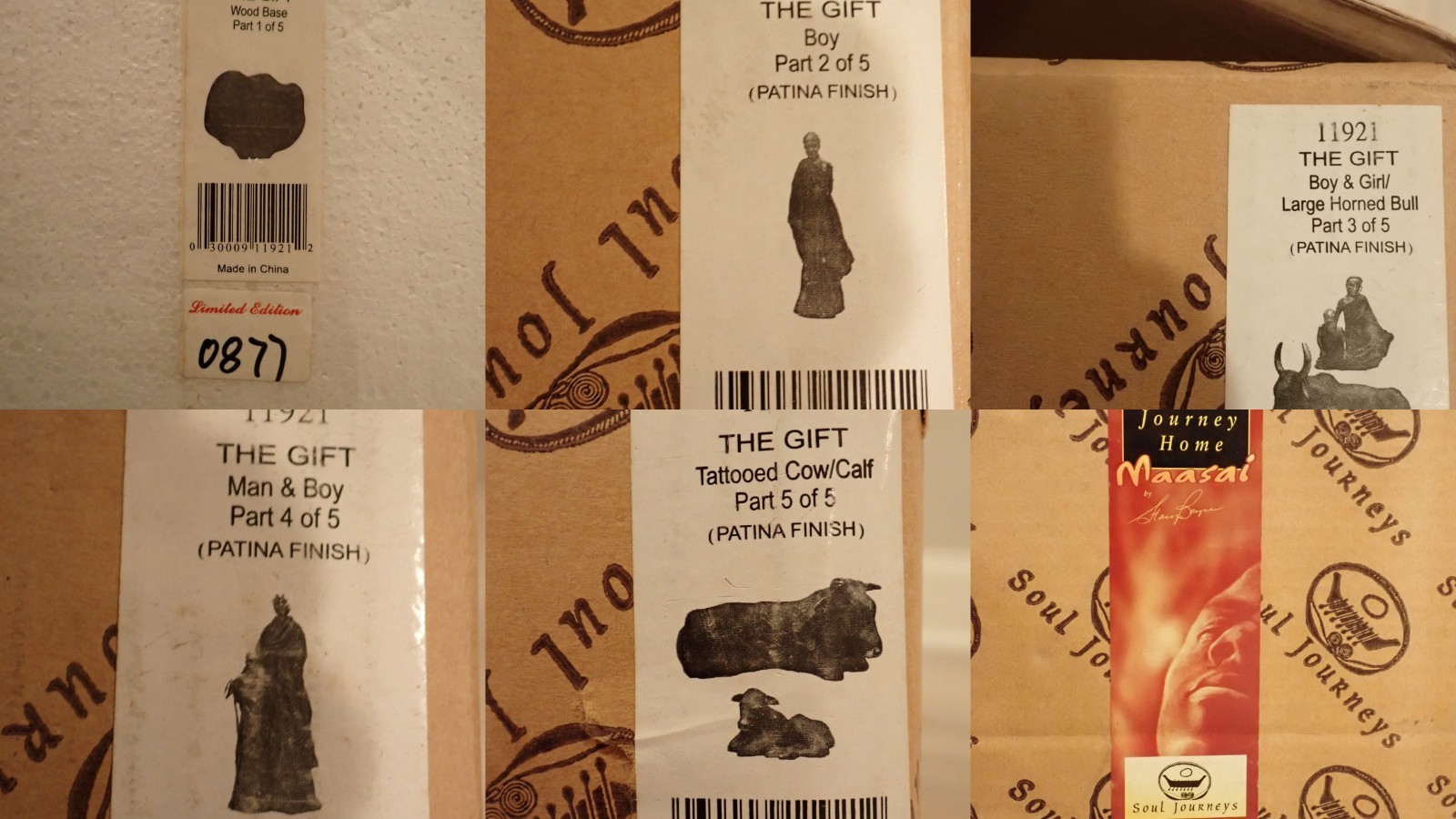 MIB AFRICAN AMERICAN SCULPTURE Soul Journeys - Maasai Sculpture; The Gift # 877