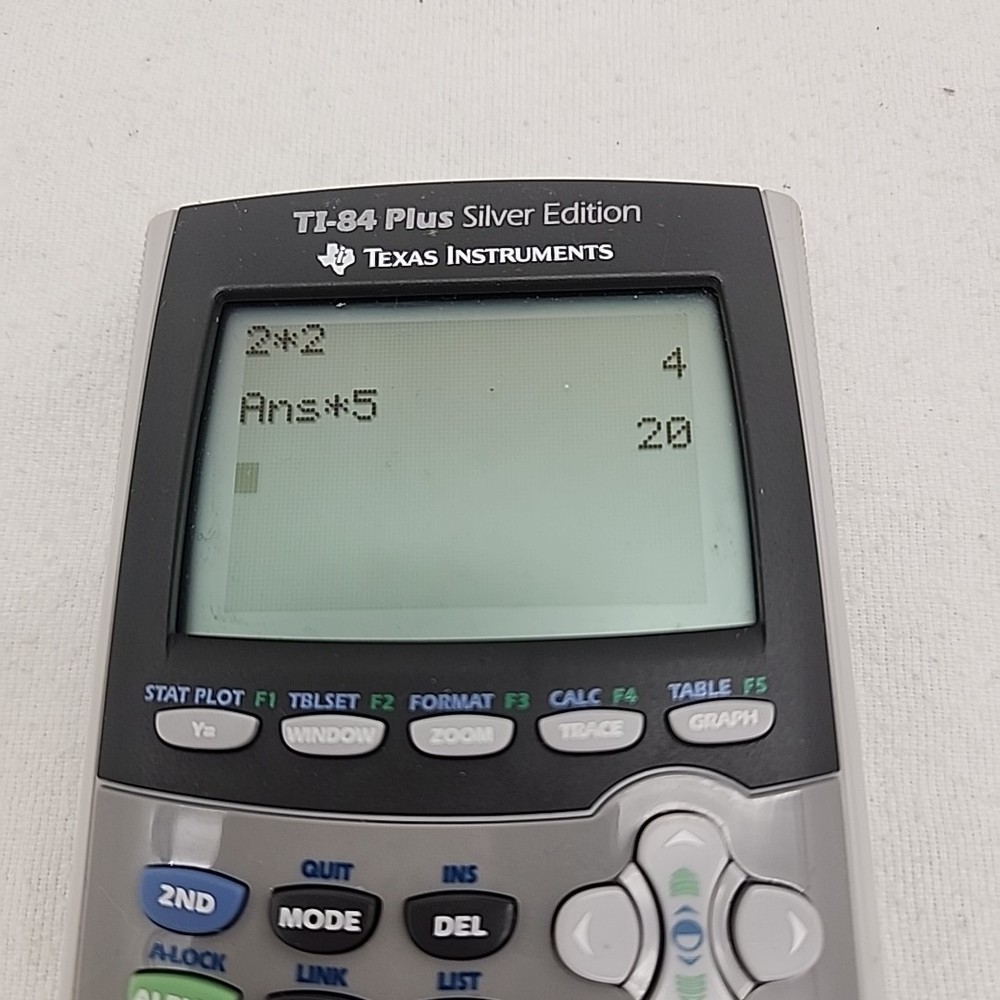 Calculator Texas Instruments Ti-84 Plus Silver Edition Graphing w/ Cover Math