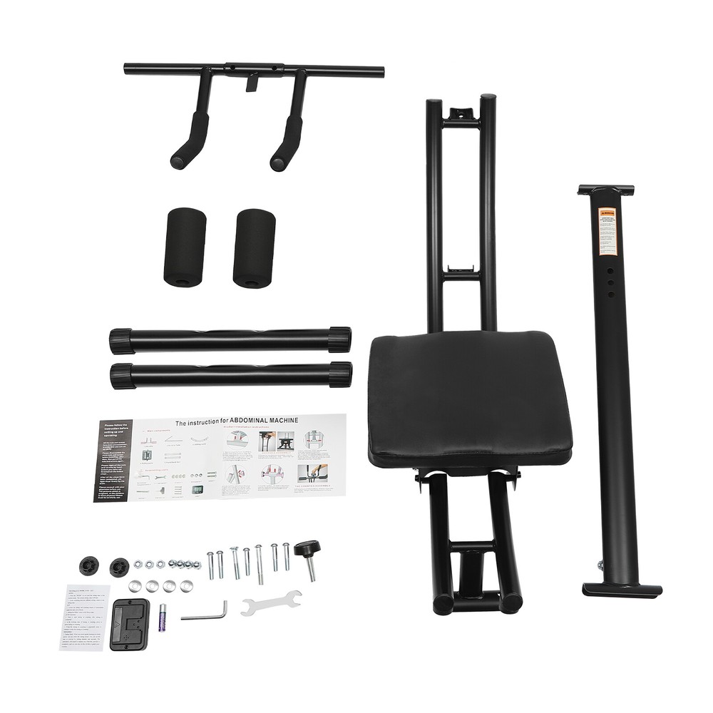 Ab Workout Crunch Machine Coaster Abdominal Ab Trainer Sit Up Bench LED Display