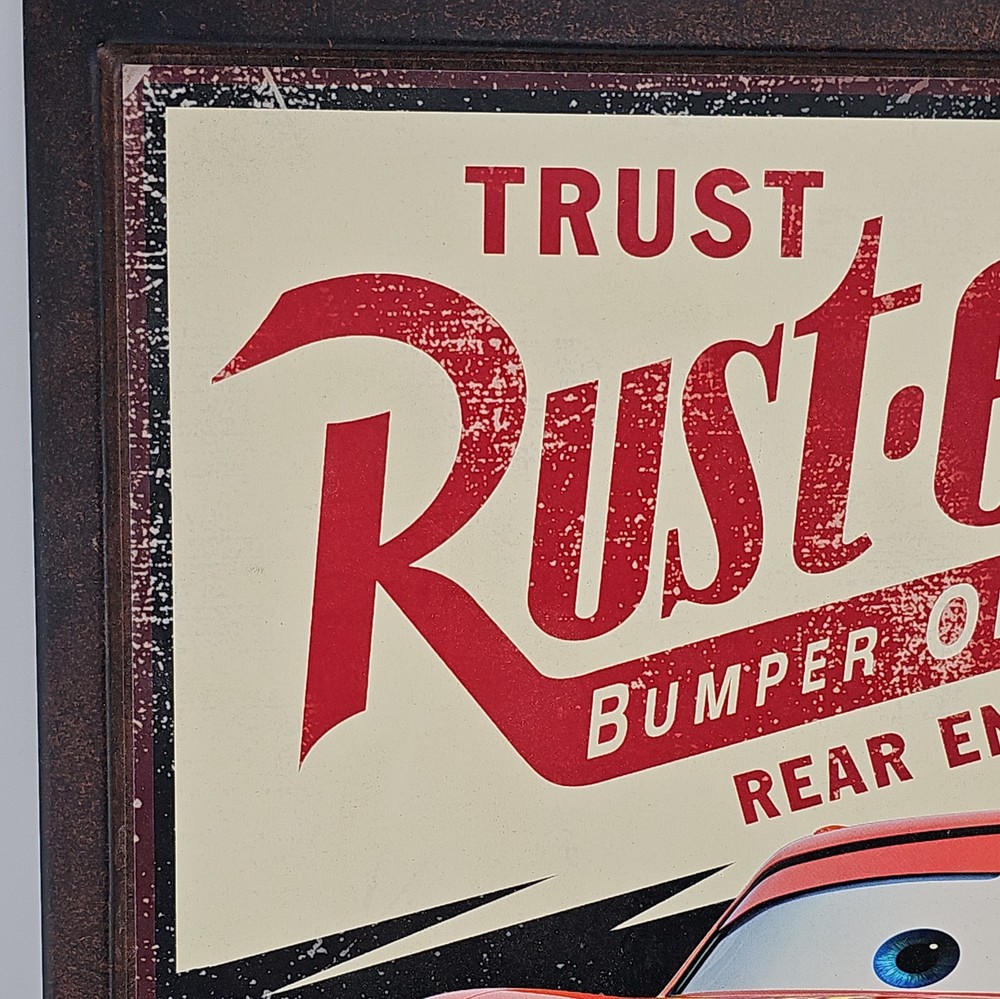 Rust-eze lightning mcqueen Tin,Disney Pixar, Great Condition AAA+