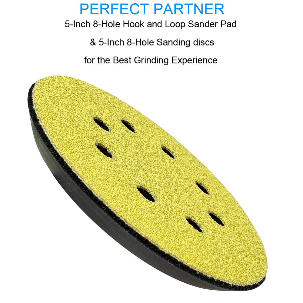 Standard 5" Hook and Loop Replacement Sander Pad for Porter Cable 343/343K, 390/
