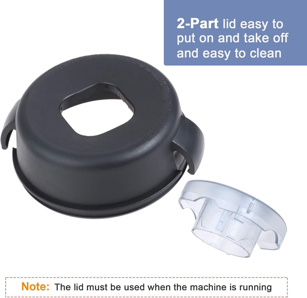 2-Part Lid and Plug Compatible with 5200 & 5000, Blender Replacement Lid Repl...