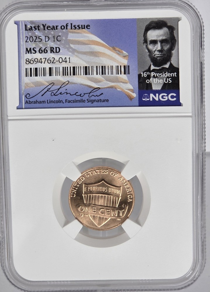 2025 D 1C MS 66 RD NGC